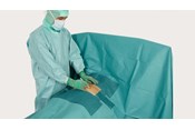 BARRIER Flex Universal Set abdominal draping in use