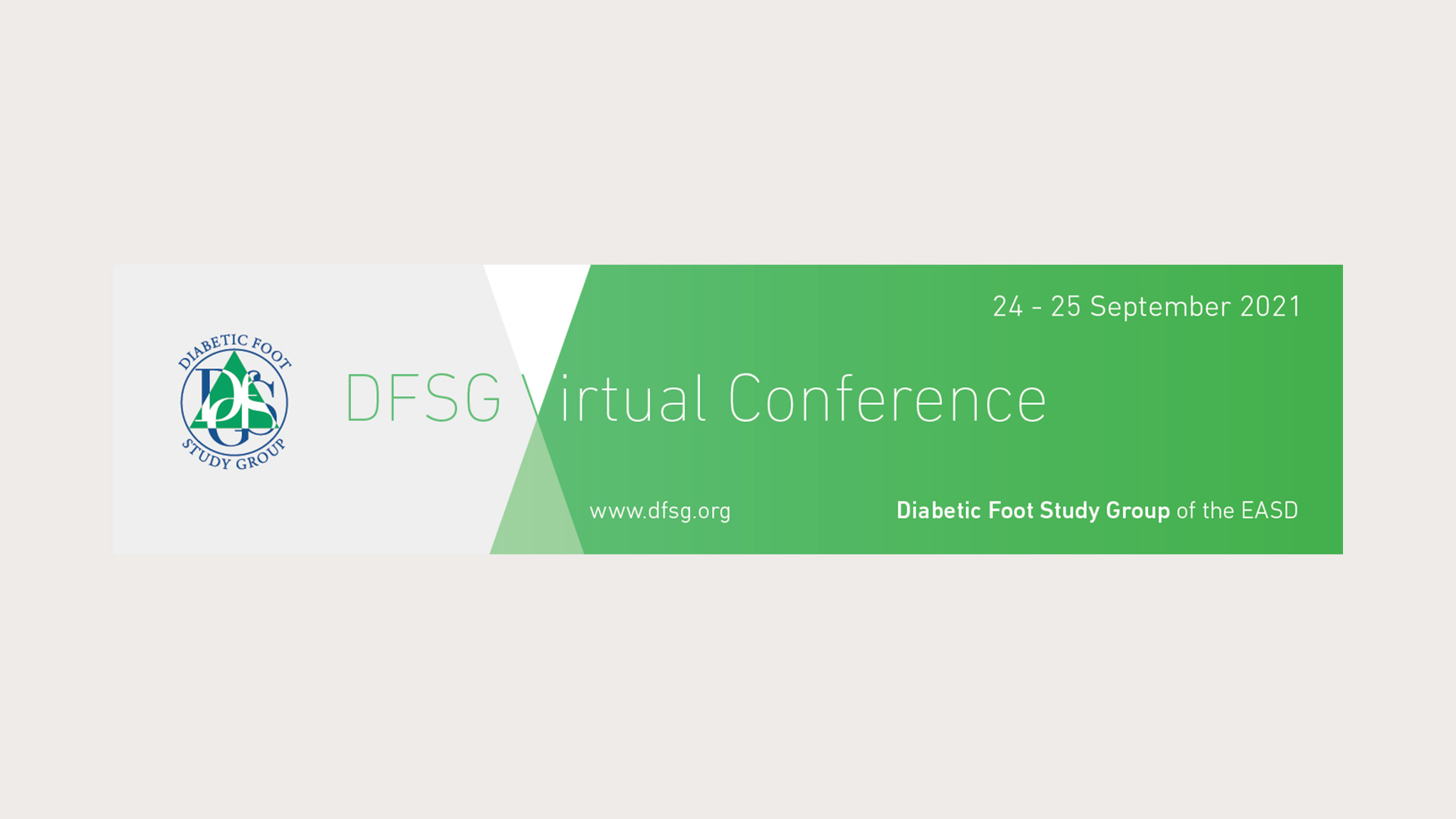 Diabetic Foot Study Group virtual banner 2021
