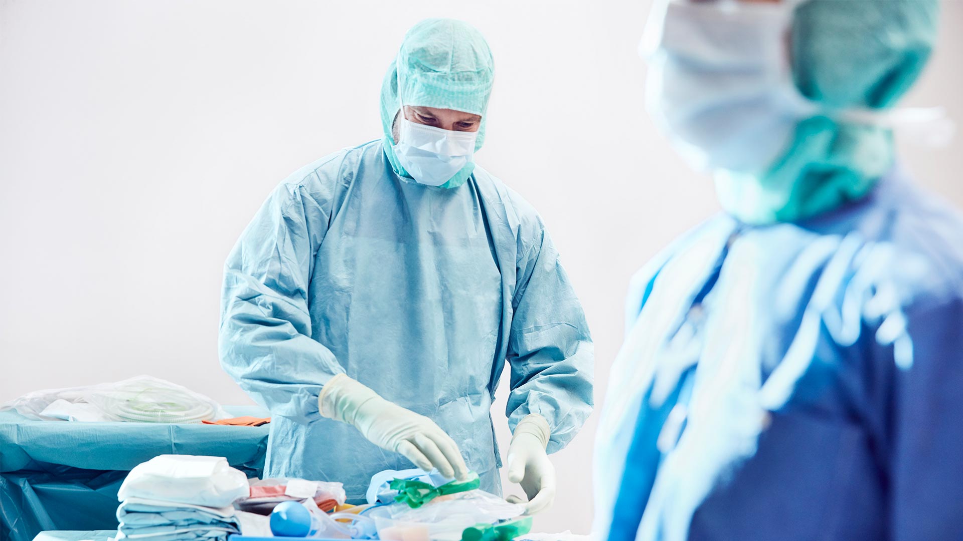 Male surgeon in operating room 