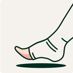 Bein mit Bandage. Illustration.
