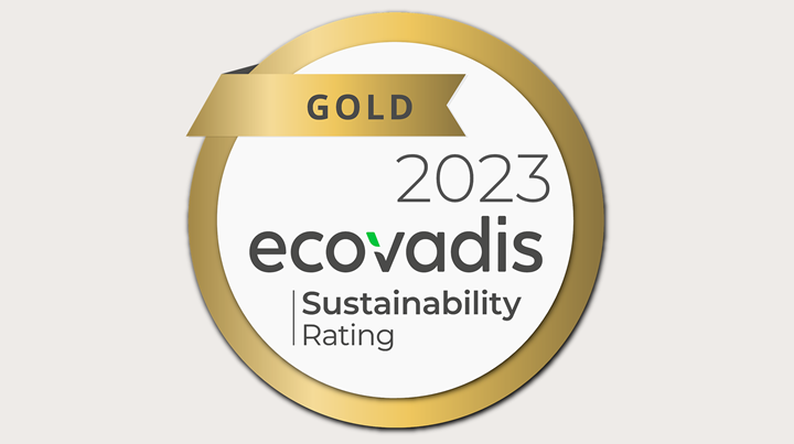 Forêt avec le logo de la médaille d'argent EcoVadis