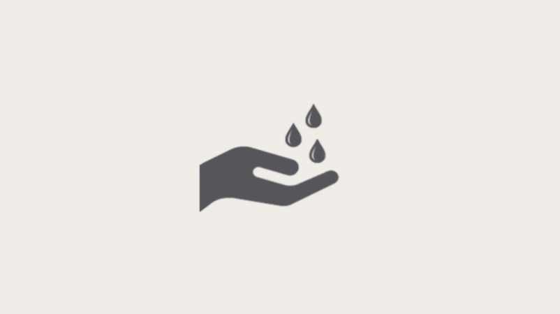 hand and water infograpghic